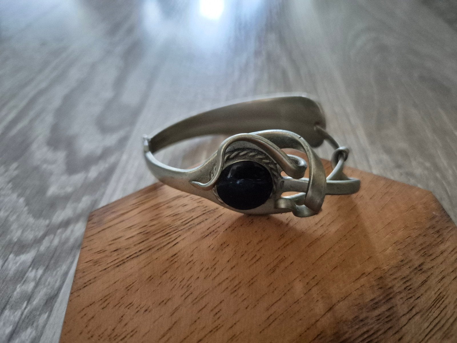Unieke armband van Alpaca-zilver vork - Handgemaakt, Ophalen of Verzenden, Gebruikt, Zilver, Overige materialen