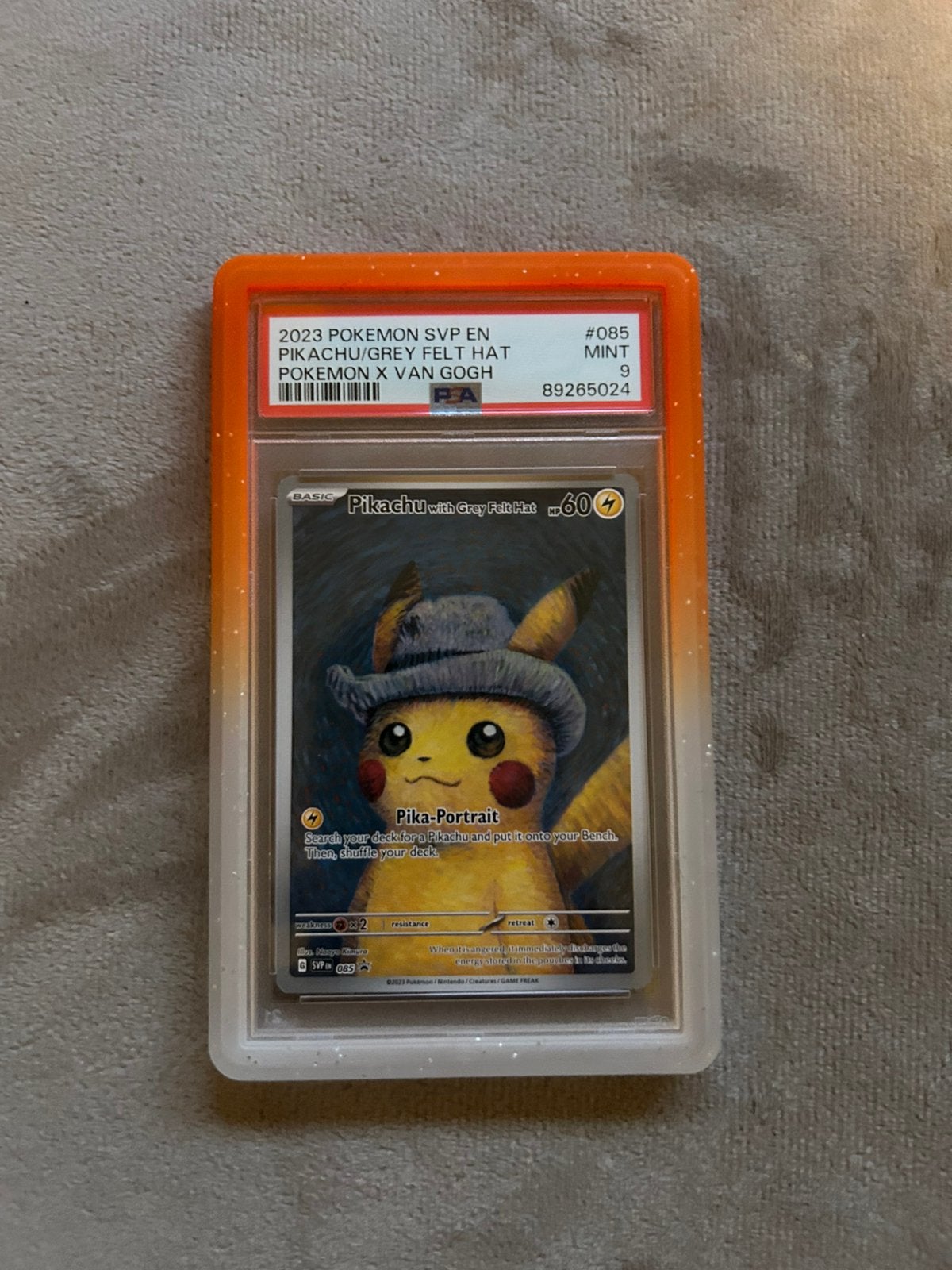 Van gogh pickachu psa 9, Ophalen of Verzenden, Zo goed als nieuw