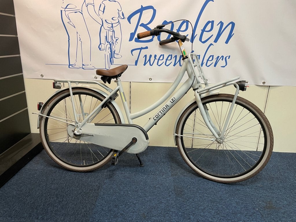 Cortina U4 26/46cm 3v Transportfiets Meisje Smooth Grey, Terugtraprem, Ravensburgstraat 8, Versnellingen, Zo goed als nieuw