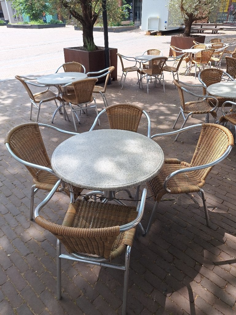 terrasmeubilair, Zakelijke goederen, Horeca | Meubilair en Inrichting, Ophalen, Gebruikt, Meubilair