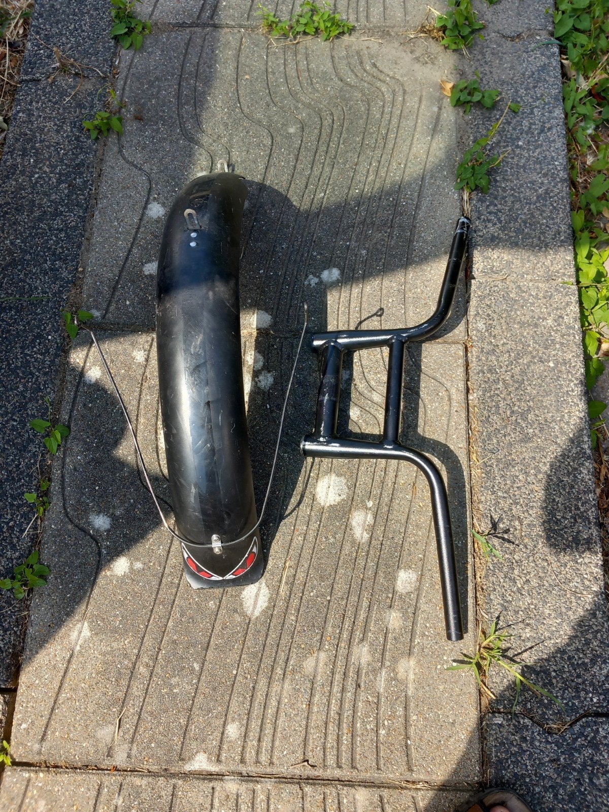 Fatbike Spatbord en Stuur - Zwart, Ophalen of Verzenden, Gebruikt, Fatbike, Spatbord