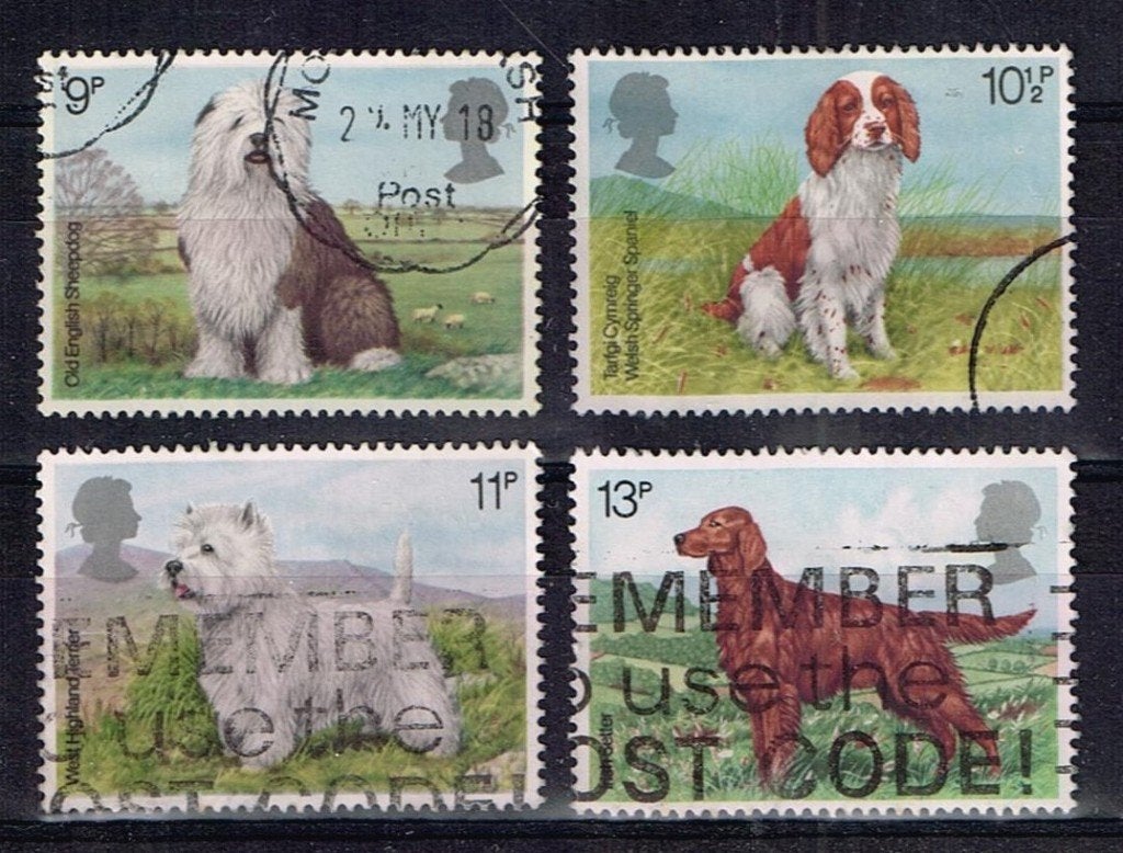Postzegels uit Engeland - K 4155 - hondenshow, Verzenden, Gestempeld