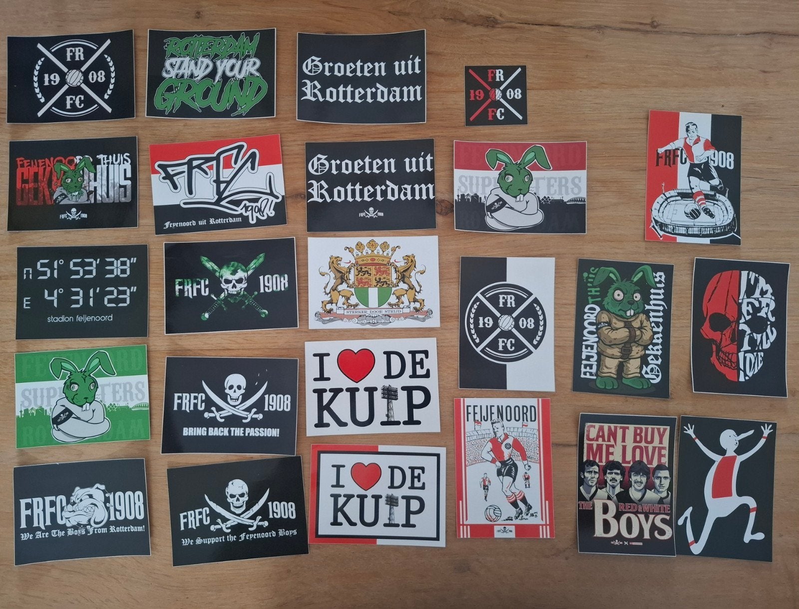 Feyenoord stickers (2), Ophalen of Verzenden, Nieuw, Feyenoord, Poster, Plaatje of Sticker