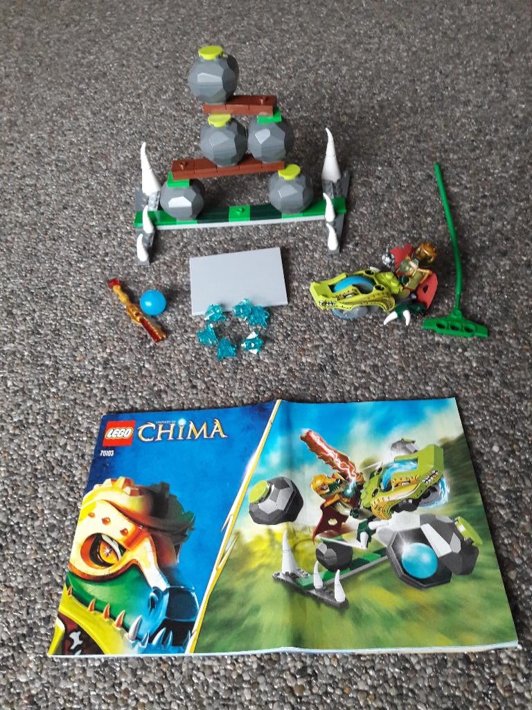 Lego Chima - bowlen met rotsblokken, nr. 70103 In nieuwstaat, Overige thema's, Lego, Compleet, Ophalen of Verzenden