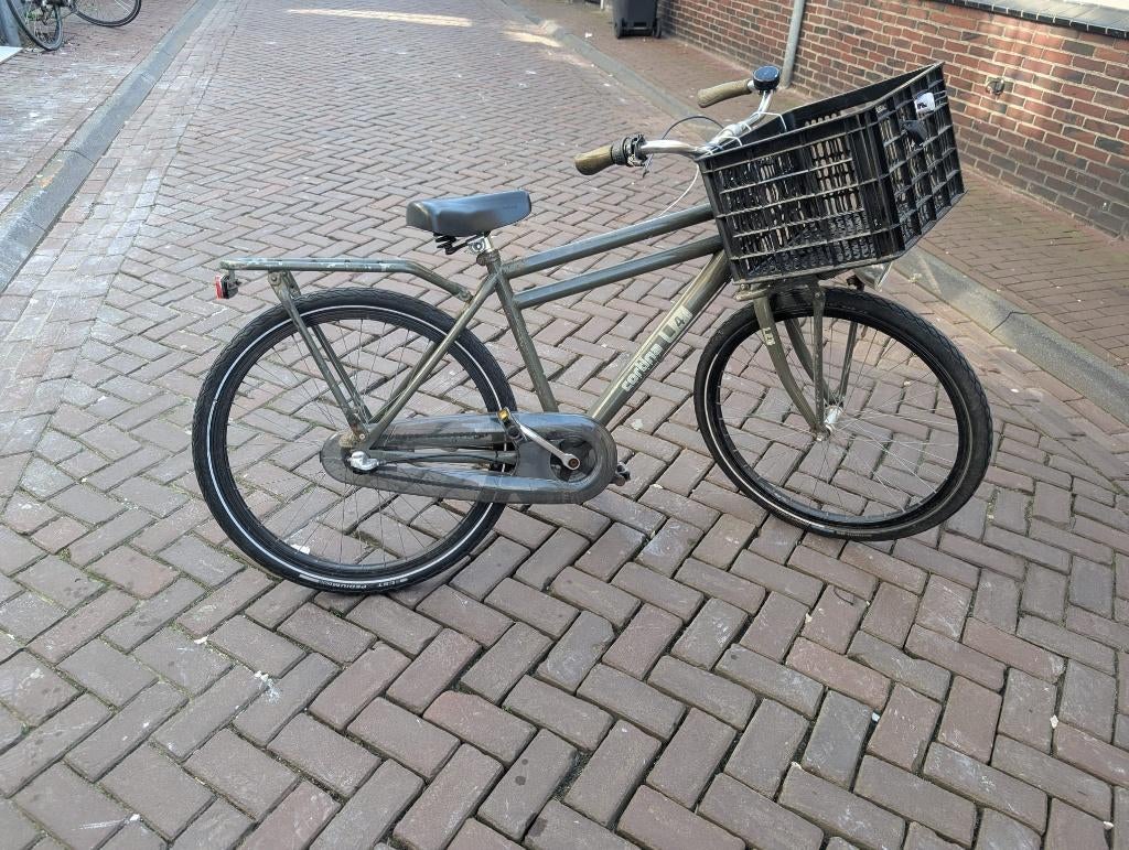 Cortina kinderfiets jongens groen met krat, Fietsen en Brommers, Fietsen | Jongens, Ophalen, Versnellingen, Cortina, Gebruikt