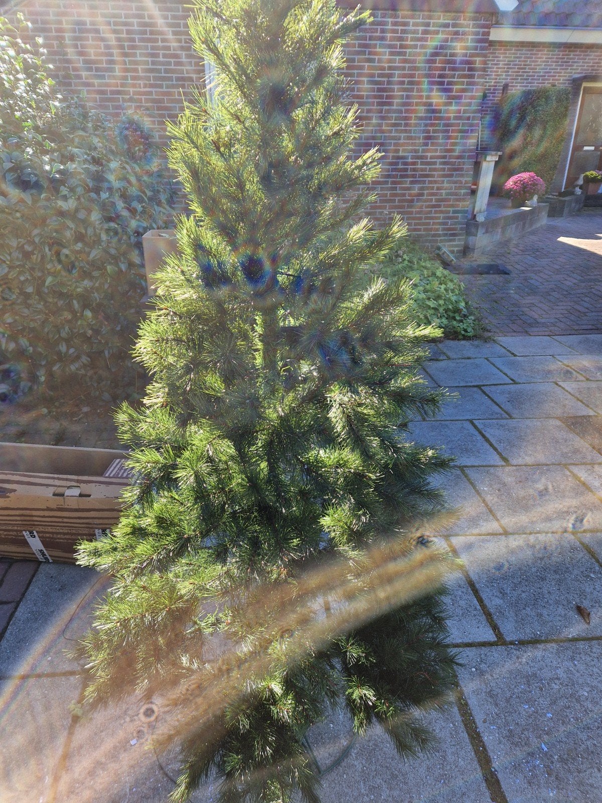 kunst kerst boom 1 zijdig tegen de muur, Ophalen, Zo goed als nieuw