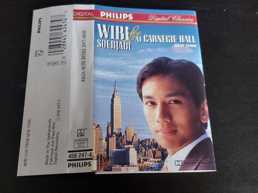 WIBI SOERJADI - LIVE AT CARNEGIE HALL NEW YORK (MC), Klassiek, 1 bandje, Ophalen of Verzenden, Zo goed als nieuw