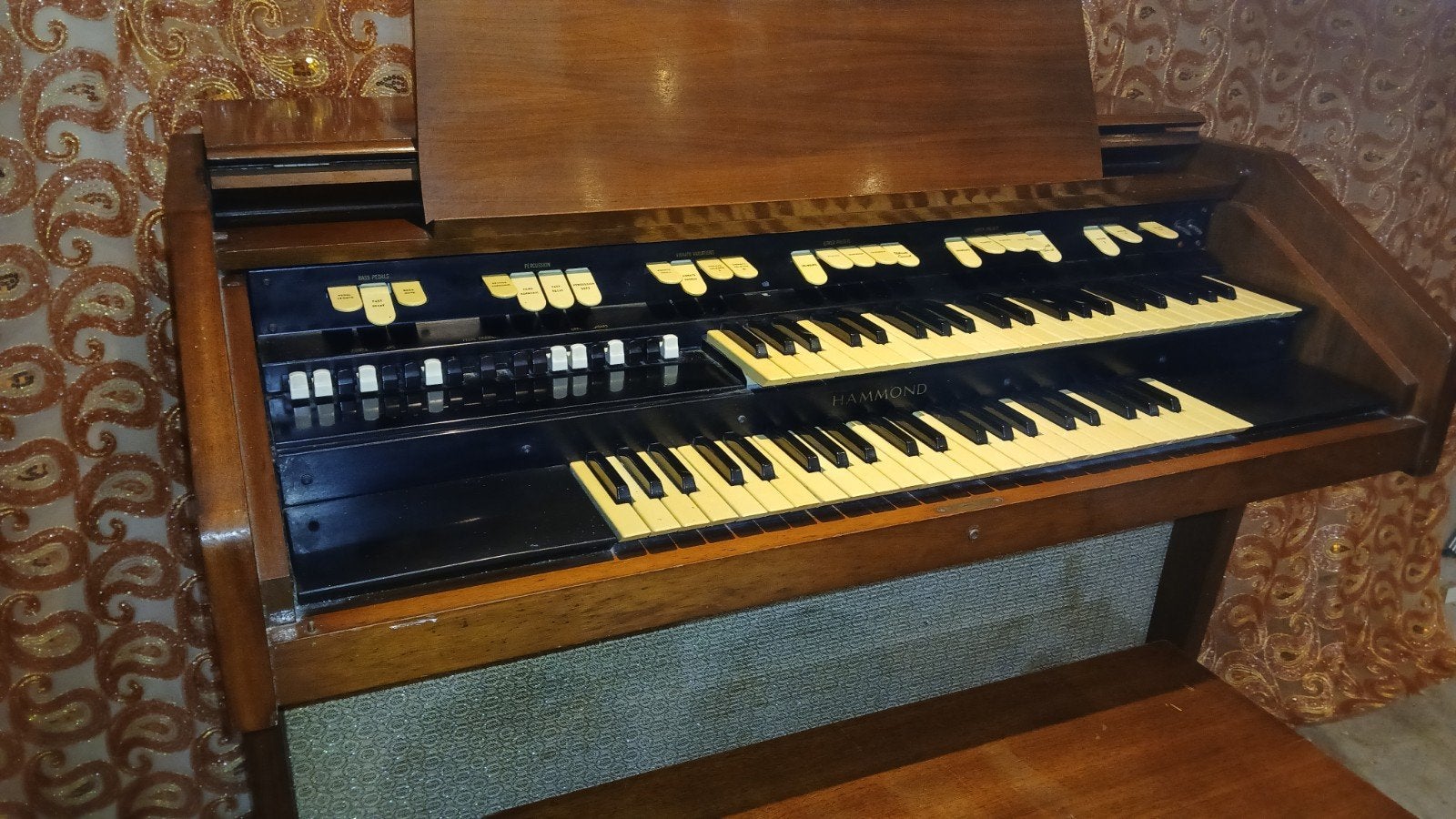 Hammond M162 (M100) toonwiel orgel incl bank, Ophalen, Gebruikt, 2 klavieren, Hammondorgel