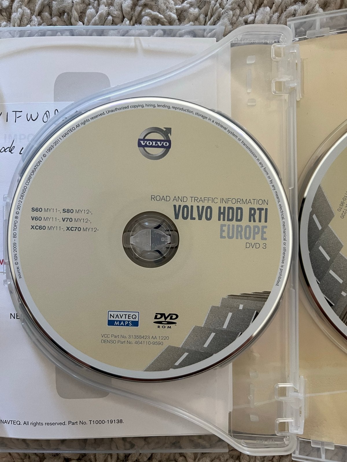 Volvo HDD RTI Europa Navigatie DVD Set (2012), Ophalen of Verzenden, Gebruikt