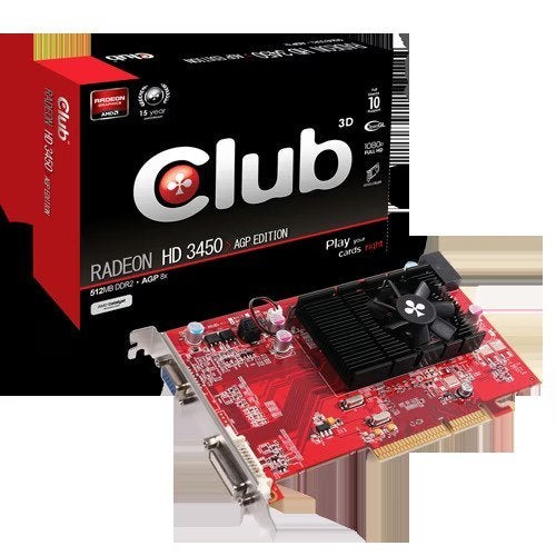 Club 3D Radeon HD 3450 AGP Edition Videokaart, Computers en Software, Videokaarten, AMD, Nieuw, Ophalen of Verzenden, GDDR2