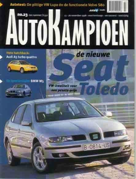 Autokampioen 23 1998 : BMW M5 - Volvo S80 - Audi A3 Turbo Qu, Ophalen of Verzenden, Gelezen, Algemeen