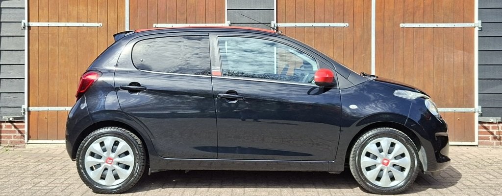 Citroën C1 1.2 AirS Shine | Cabrio | Bluetooth | Stoelverwa, Voorwielaandrijving, Stof, Gebruikt, 1199 cc