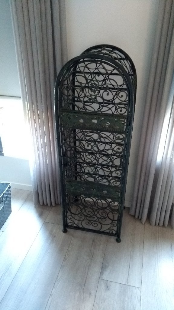 Gietijzeren Wijnrek, Huis en Inrichting, Woonaccessoires | Wijnrekken, Ophalen, Zo goed als nieuw, 25 flessen of meer, 75 – 100