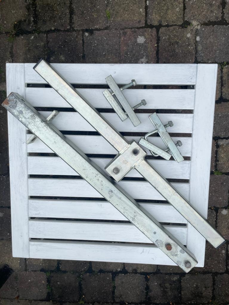 Disselsteun en adapter voor fietsdrager, Caravans en Kamperen, Caravan accessoires, Ophalen, Gebruikt