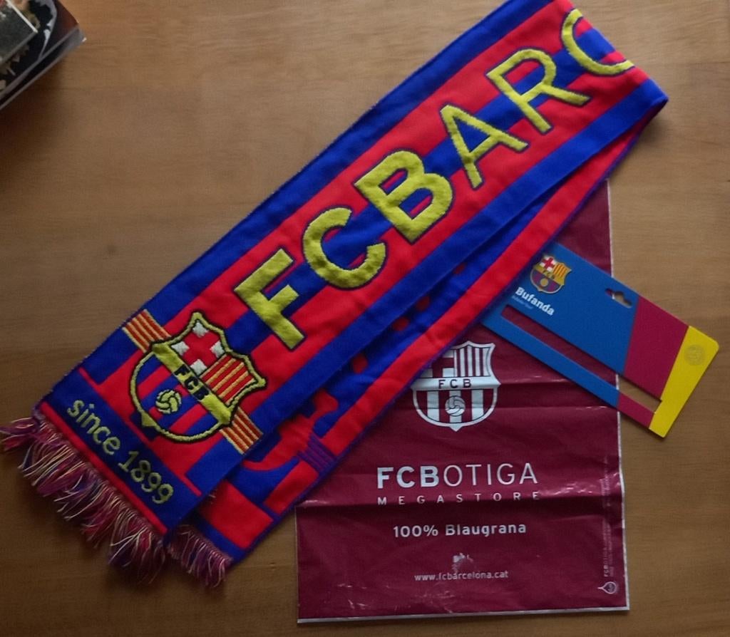 FC Barcelona Sjaal Voetbal (Nieuw), Ophalen of Verzenden, Nieuw, Buitenlandse clubs, Vaantje of Sjaal