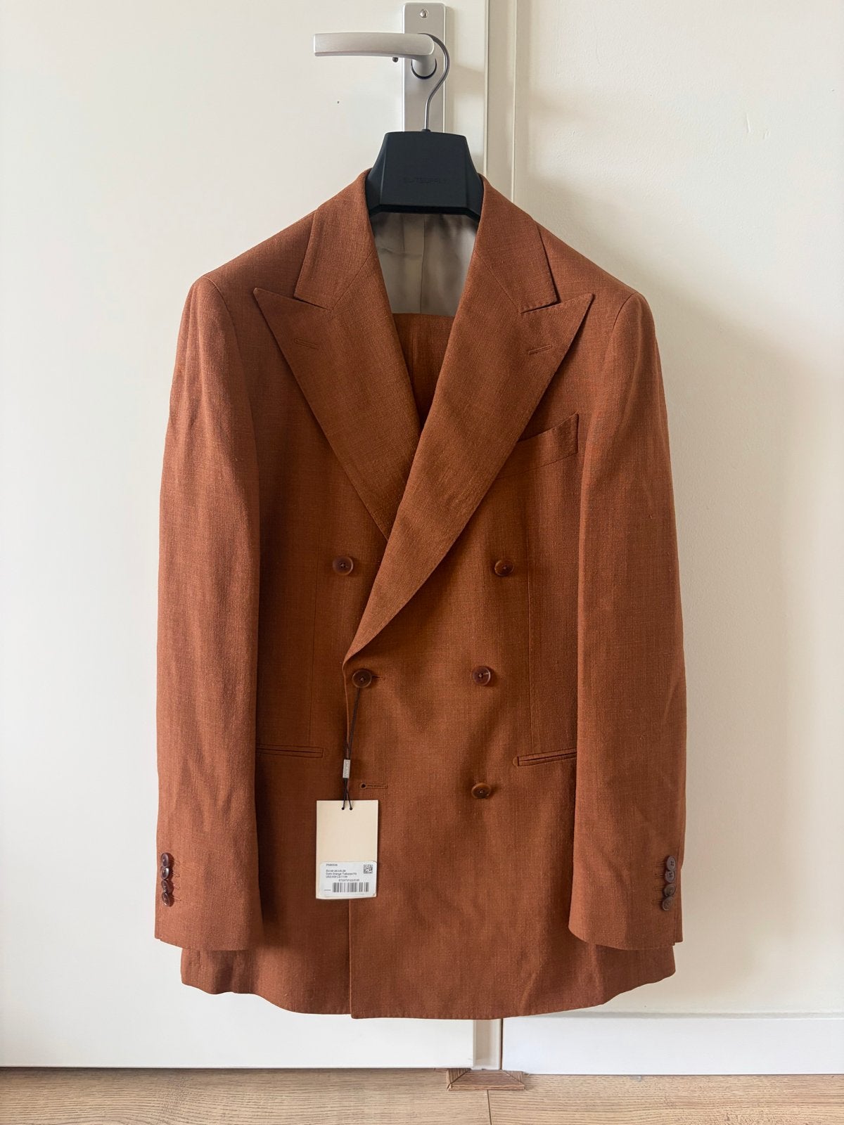 Suitsupply Double Breasted Pak - Dark Orange Maat 48, Ophalen of Verzenden, Nieuw, Maat 48/50 (M), Oranje