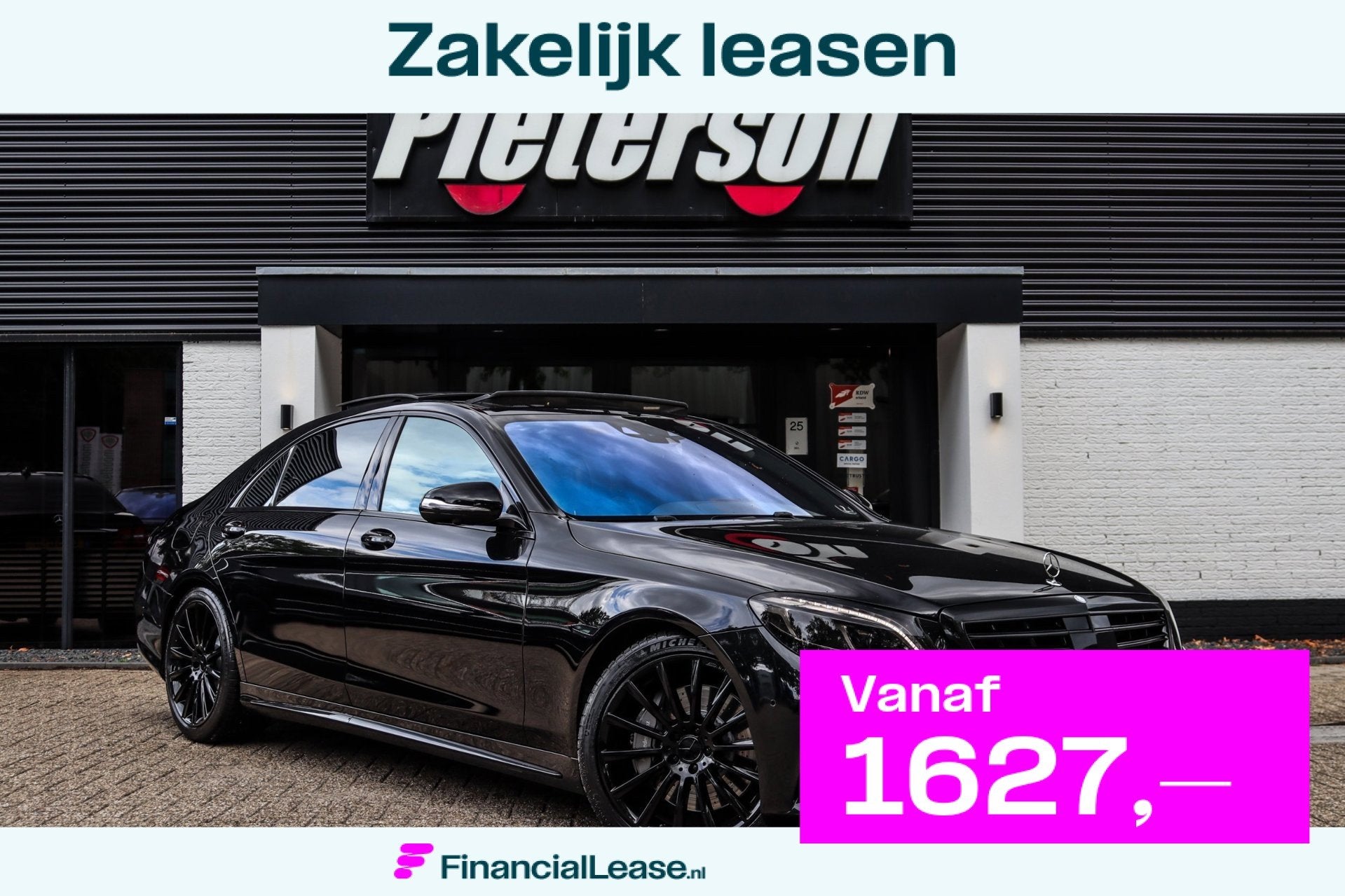 Mercedes-Benz S-klasse 500 Lang AMG PANO MASSAGE CHAUFFEUR, Achterwielaandrijving, Gebruikt, Zwart, Adaptive Cruise Control