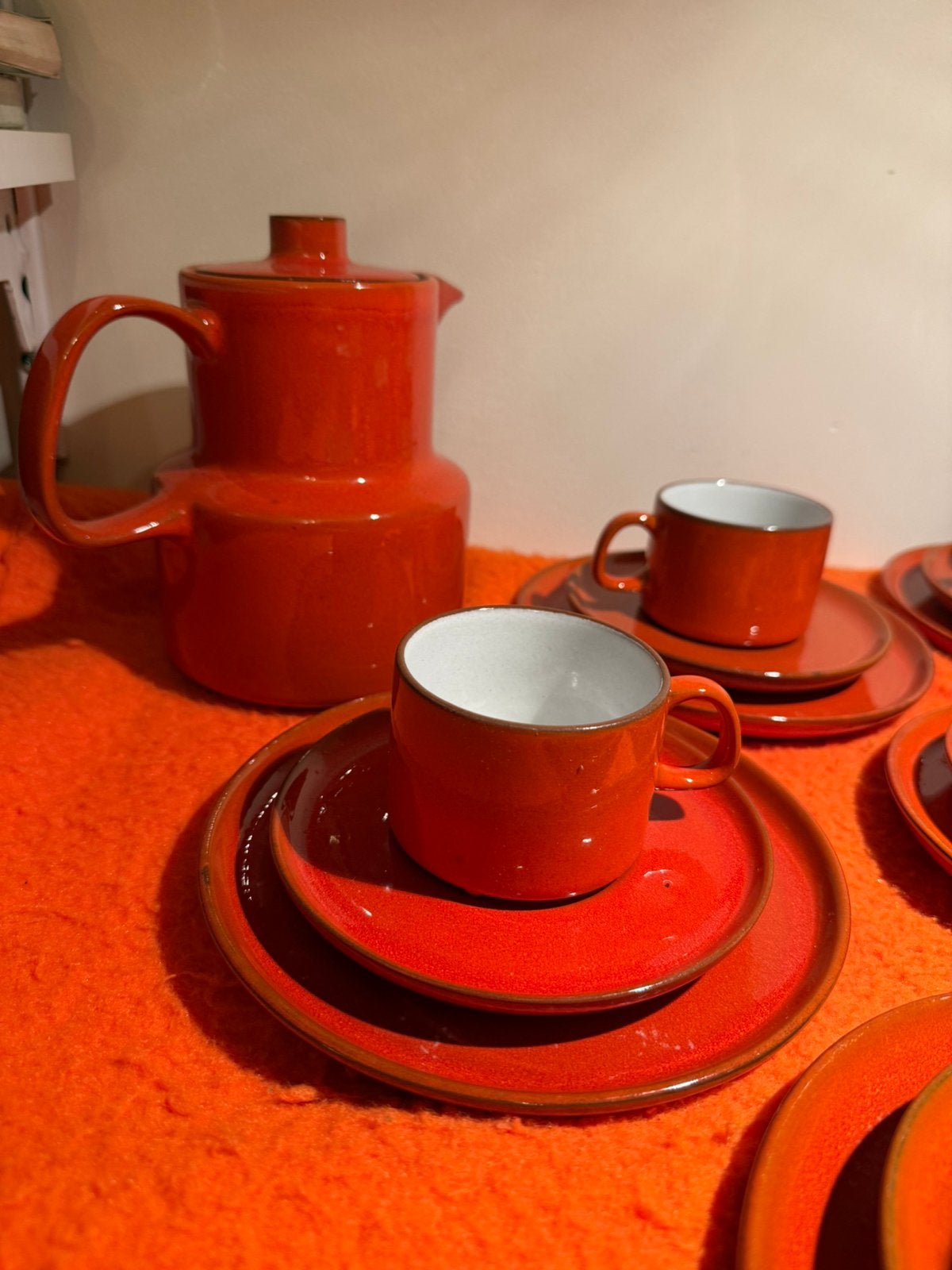Melitta Ceracron oranje koffie- en ontbijtset – 27 delig, Ophalen of Verzenden