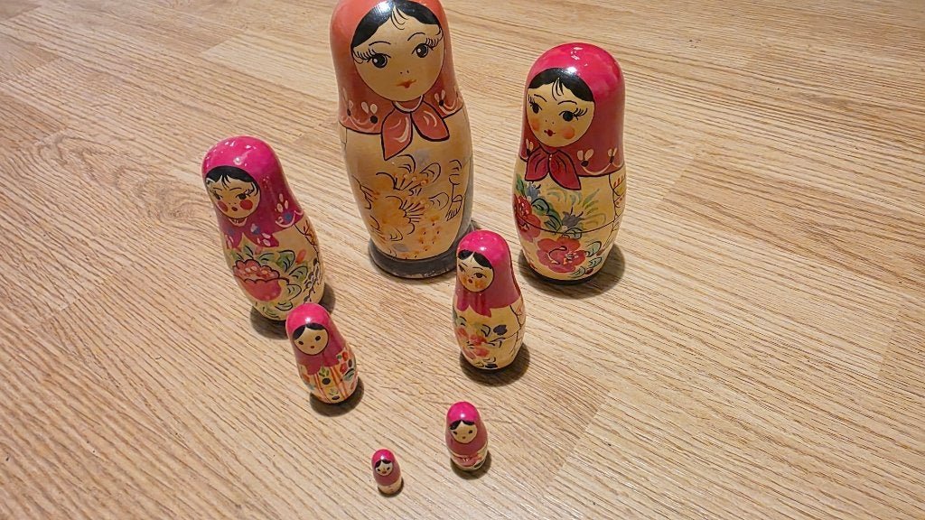 Russische Matriosjka Poppetjes - Set van 8, Verzamelen, Poppetjes en Figuurtjes, Ophalen of Verzenden
