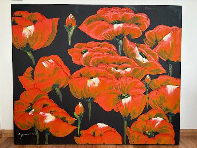 Groot olieverf schilderij, Ophalen