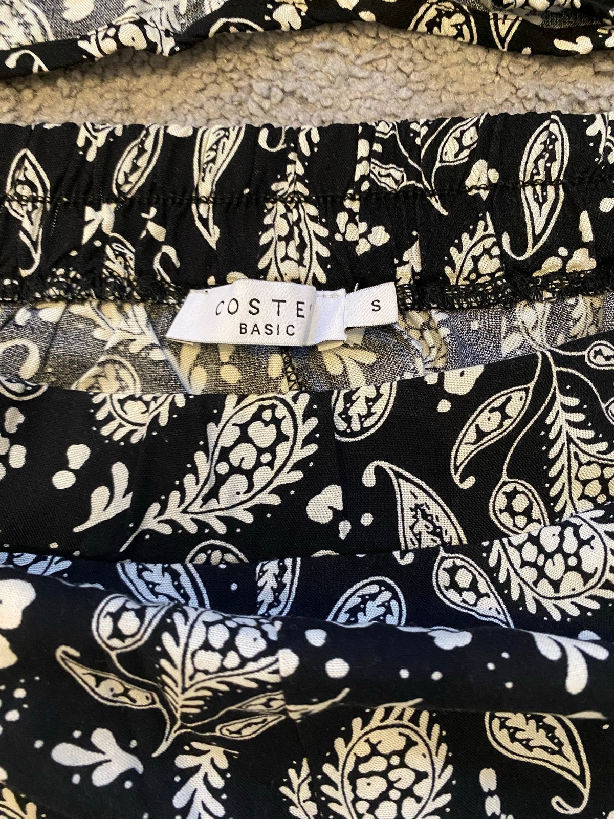 Costes Basic tweedelige set met paisley print, Zwart, Nieuw, Ophalen of Verzenden, Maat 36 (S)