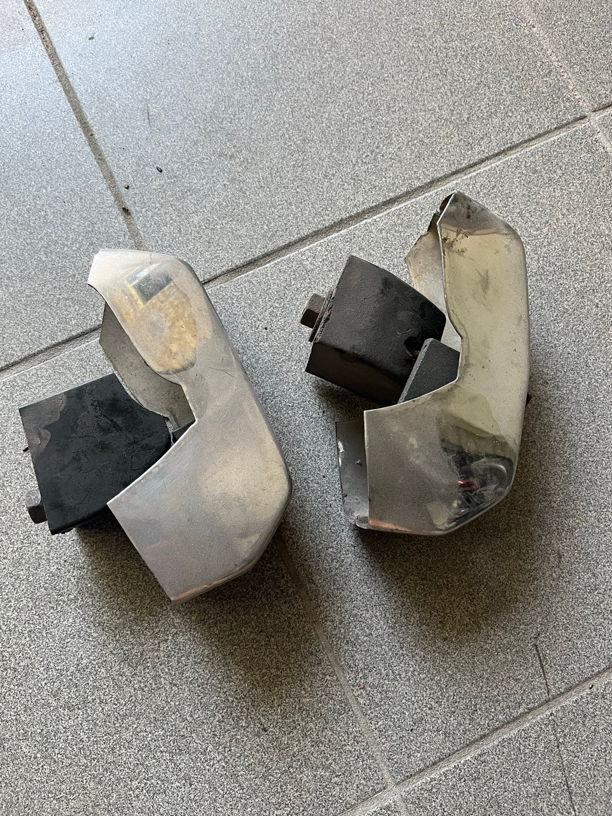Bumperrozetten voor Alfa Giulia Super (chroom), Auto-onderdelen, Ophalen of Verzenden, Gebruikt, Alfa Romeo