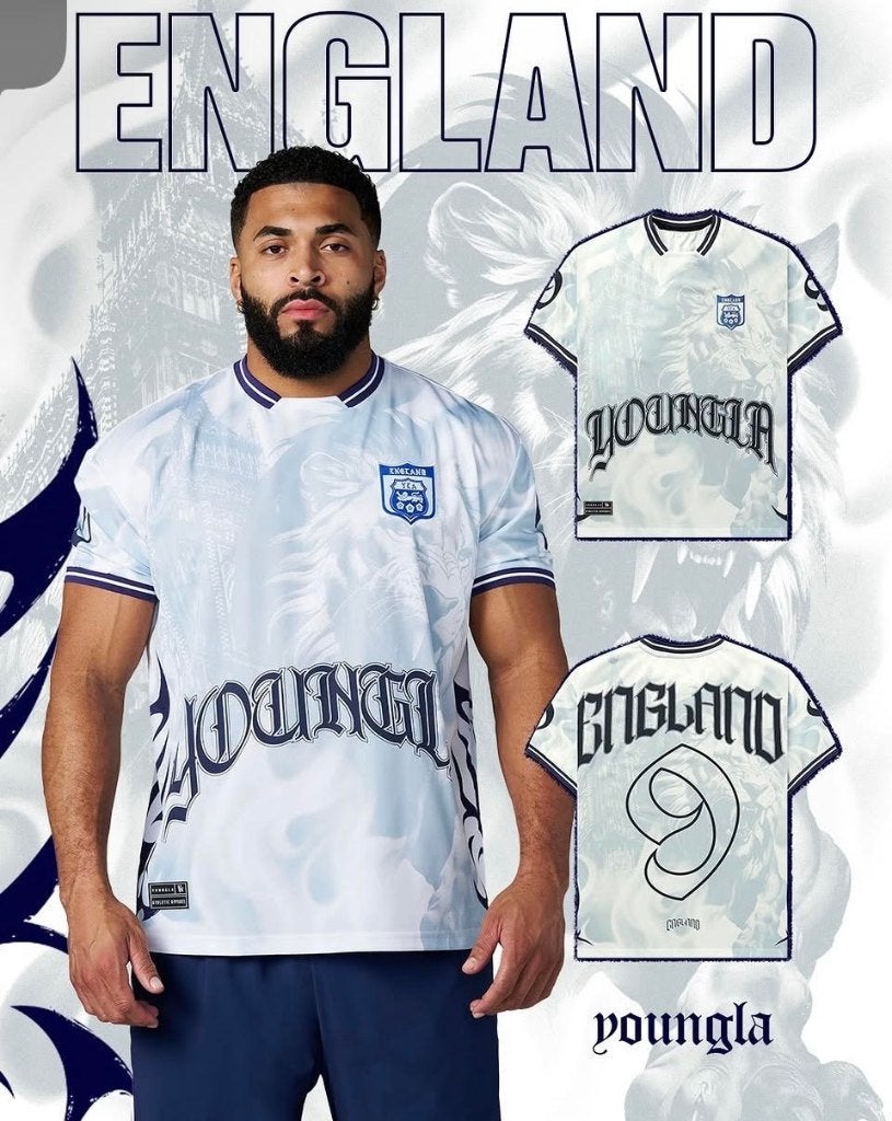 YoungLA England Football Jersey XL – Nieuw met tags, Ophalen of Verzenden, Nieuw, Maat 56/58 (XL), Voetbal