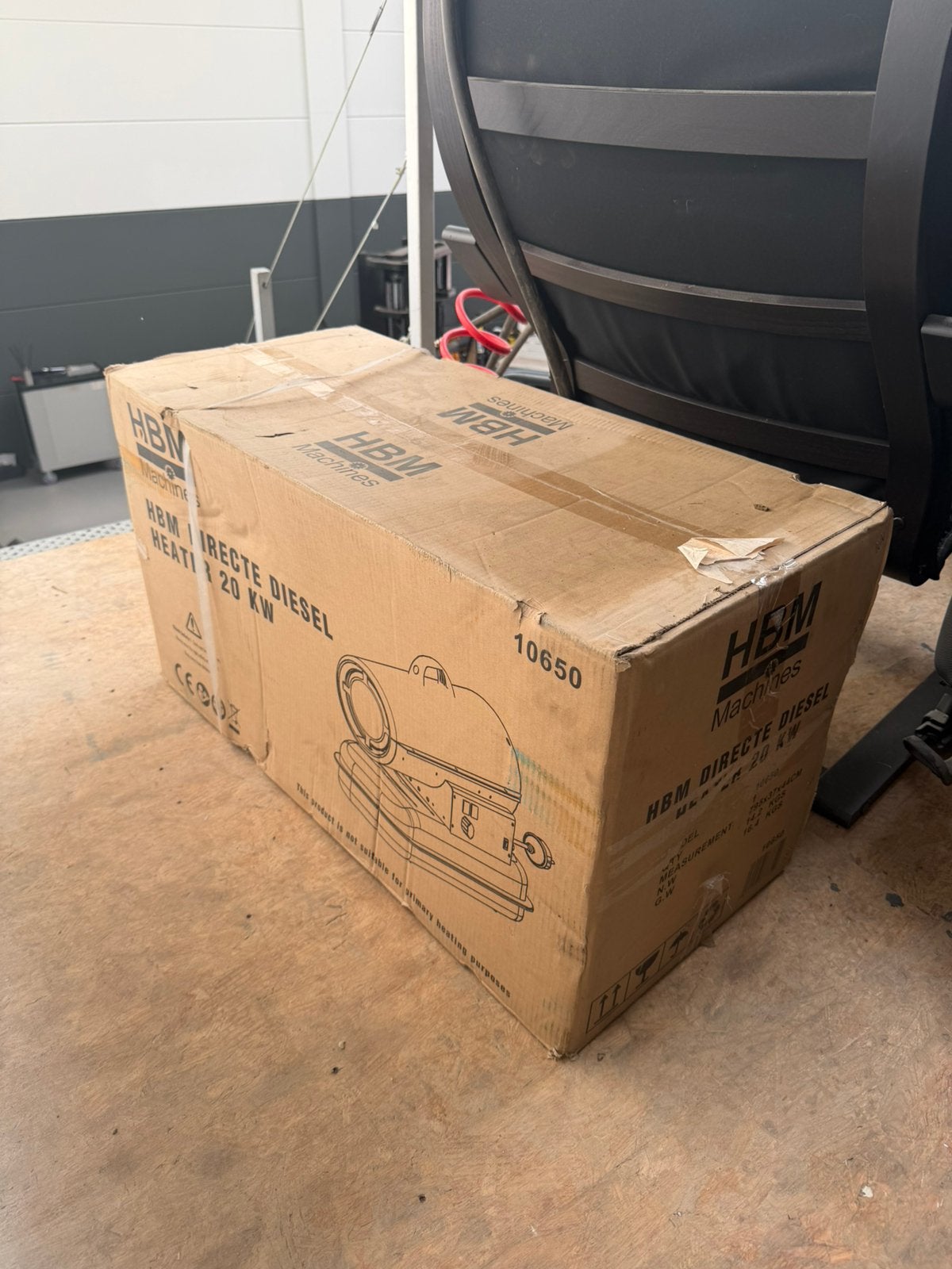 HBM direct diesel heater 20kw NIEUW, Ophalen, Zo goed als nieuw, Minder dan 50 cm