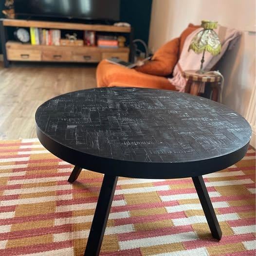Round coffee table, 50 tot 100 cm, 50 tot 100 cm, Zo goed als nieuw, Overige vormen