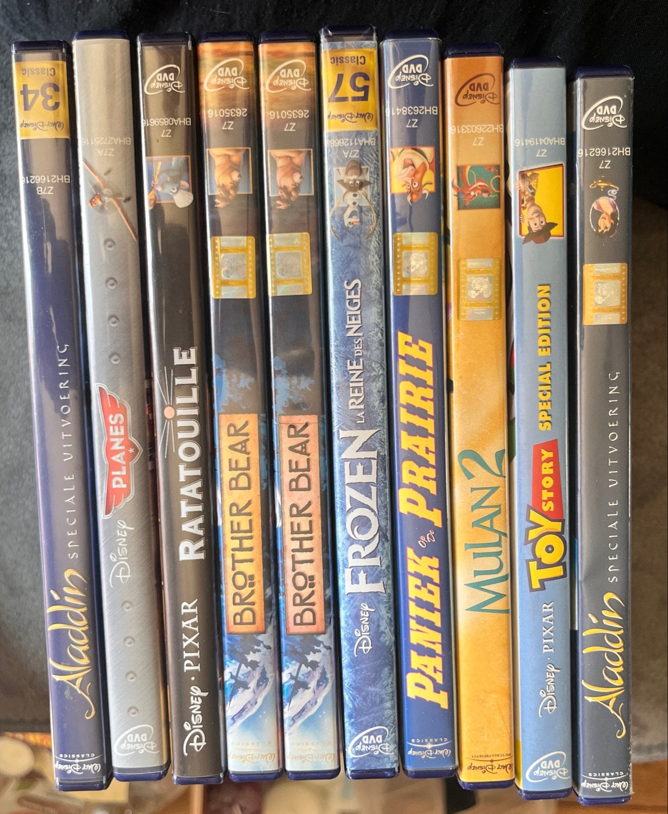 Disney DVD Collectie: Planes, Ratatouille, Frozen, Mulan en, Gebruikt, Animatie, Verzamelbox, Nederlands