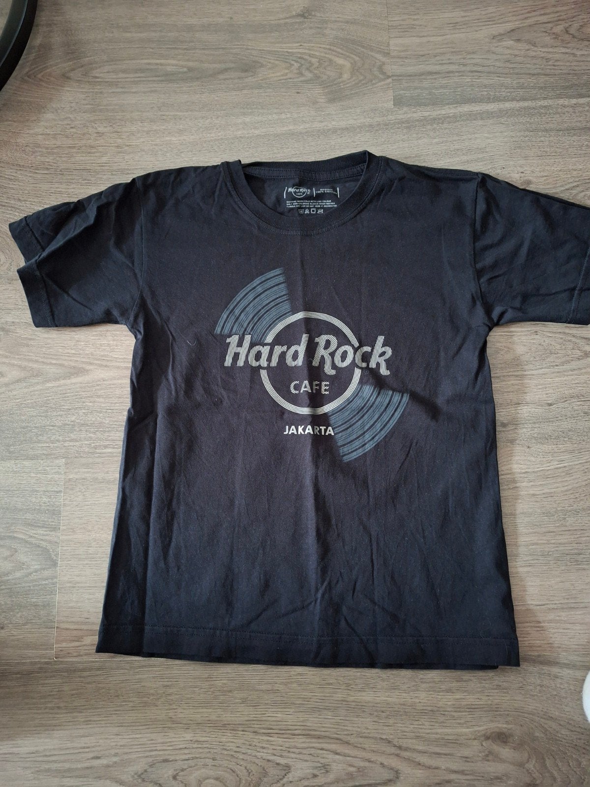 Hard Rock cafe jakarta shirt maat 140, Meisje, Ophalen of Verzenden, Zo goed als nieuw, Hardrock cafe