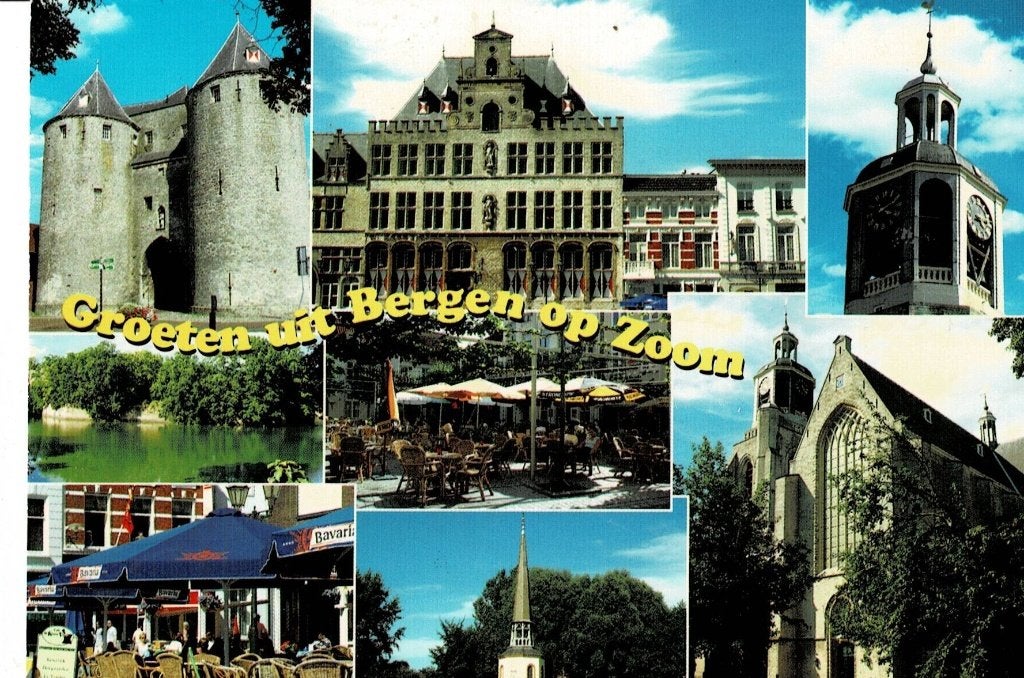 Bergen op Zoom, Verzamelen, Ansichtkaarten | Nederland, Ophalen of Verzenden, Voor 1920, Gelopen, Noord-Brabant