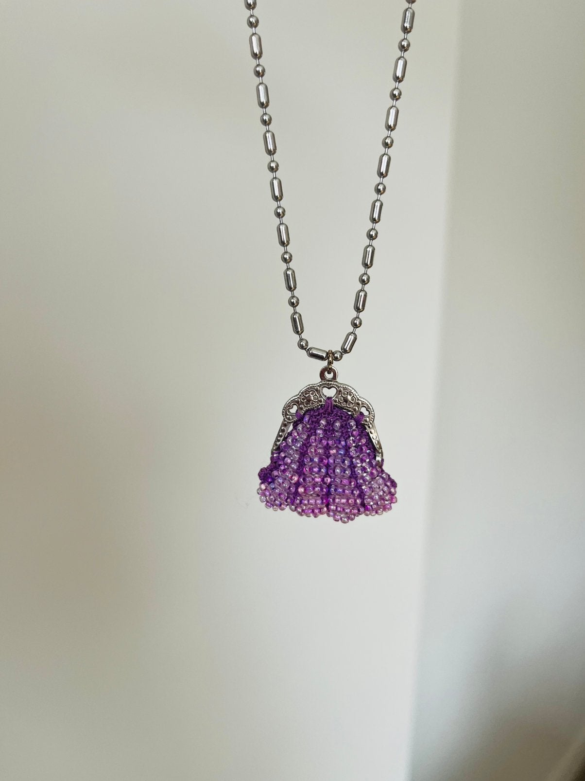 Ketting anna+nina, Ophalen of Verzenden, Zo goed als nieuw, Paars, Overige materialen