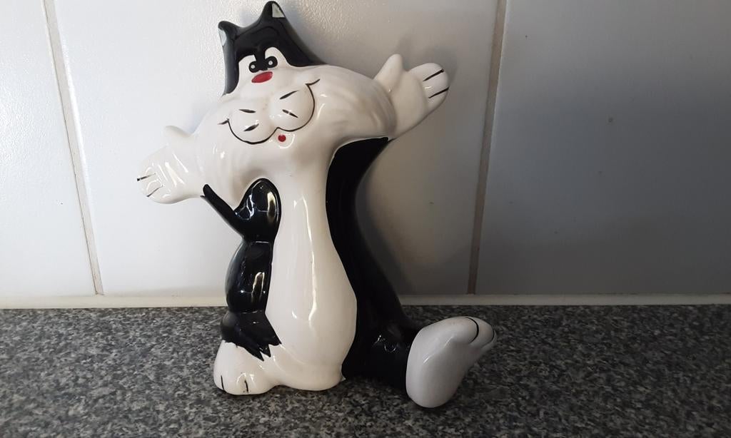 Sylvester de Kat beeldje - spaarpot. Looney Tunes figuur., Ophalen of Verzenden, Zo goed als nieuw