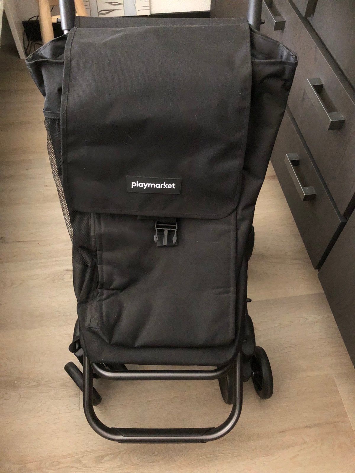 Mooie boodschappentrolley, Ophalen, Nieuw, Zwart, 30 cm of meer