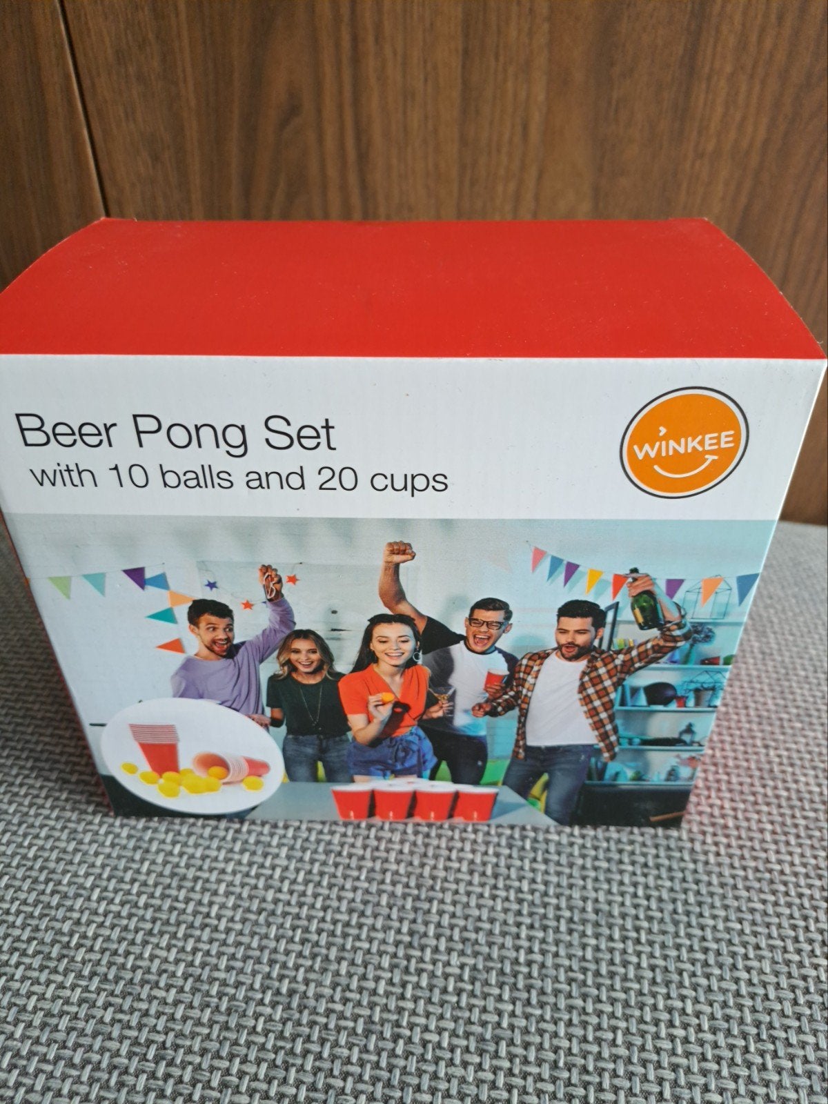 Nieuw Winkee Beer Pong Set - 10 ballen, 20 bekers, Ophalen of Verzenden, Nieuw