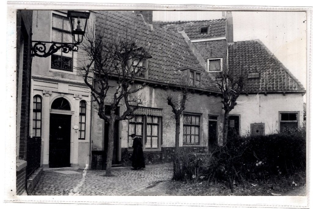 Middelburg fotokaart Hofje straatje .., Ophalen of Verzenden, Ongelopen, Zeeland