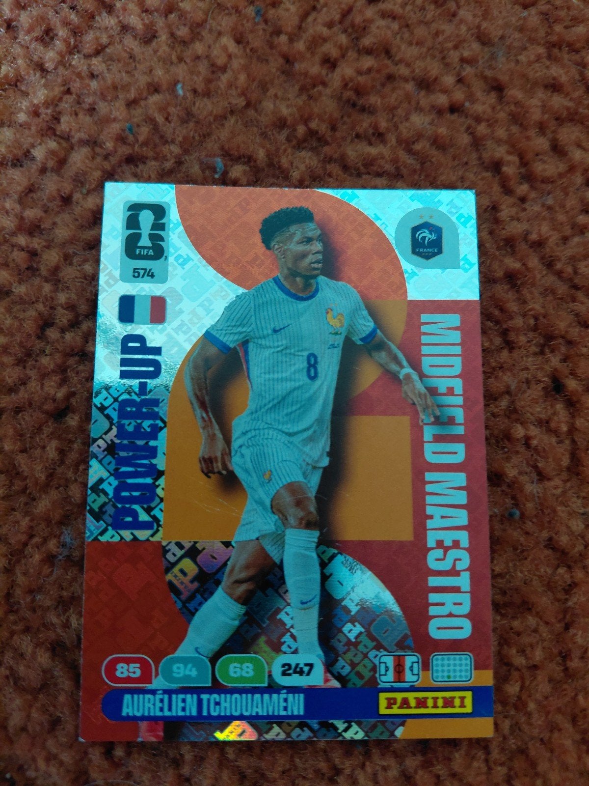 Aurélien Tchouaméni Panini FIFA Power-Up Spelerskaart, Ophalen, Zo goed als nieuw, Buitenlandse clubs, Spelerskaart