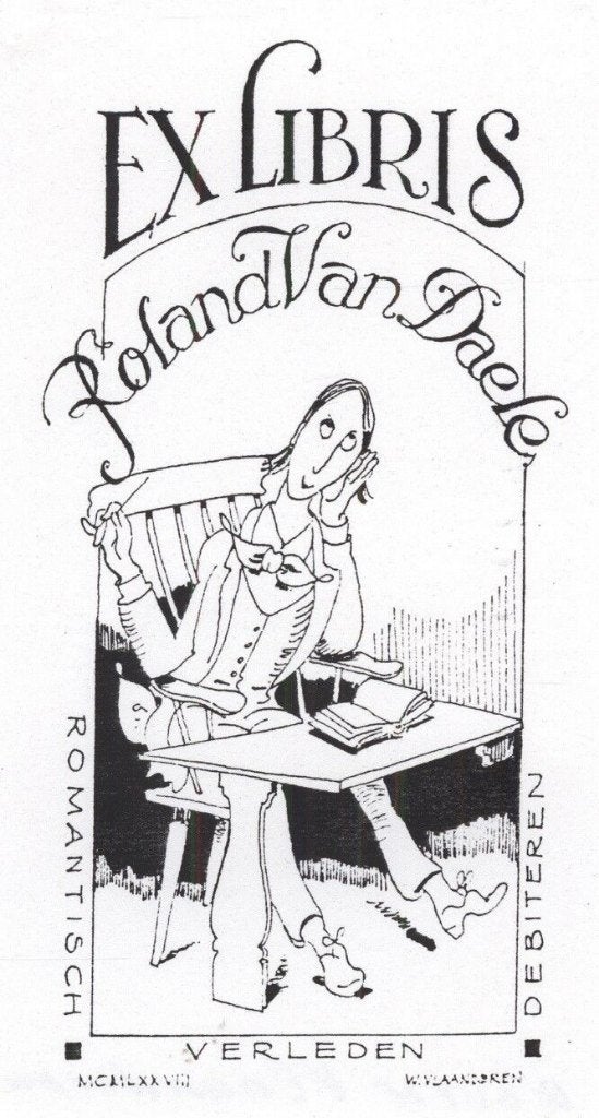0213 Ex Libris België : Wouter Vlaanderen, 1978, Verzenden, Ex libris
