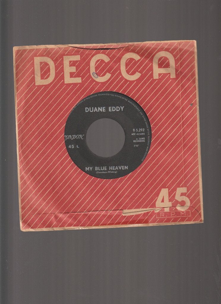 DUANE  EDDY  --  MY  BLUE  HEAVEN  //  ROCK  'N'  ROLL, Verzenden, Originele persing, 7 inch, Nieuw in verpakking
