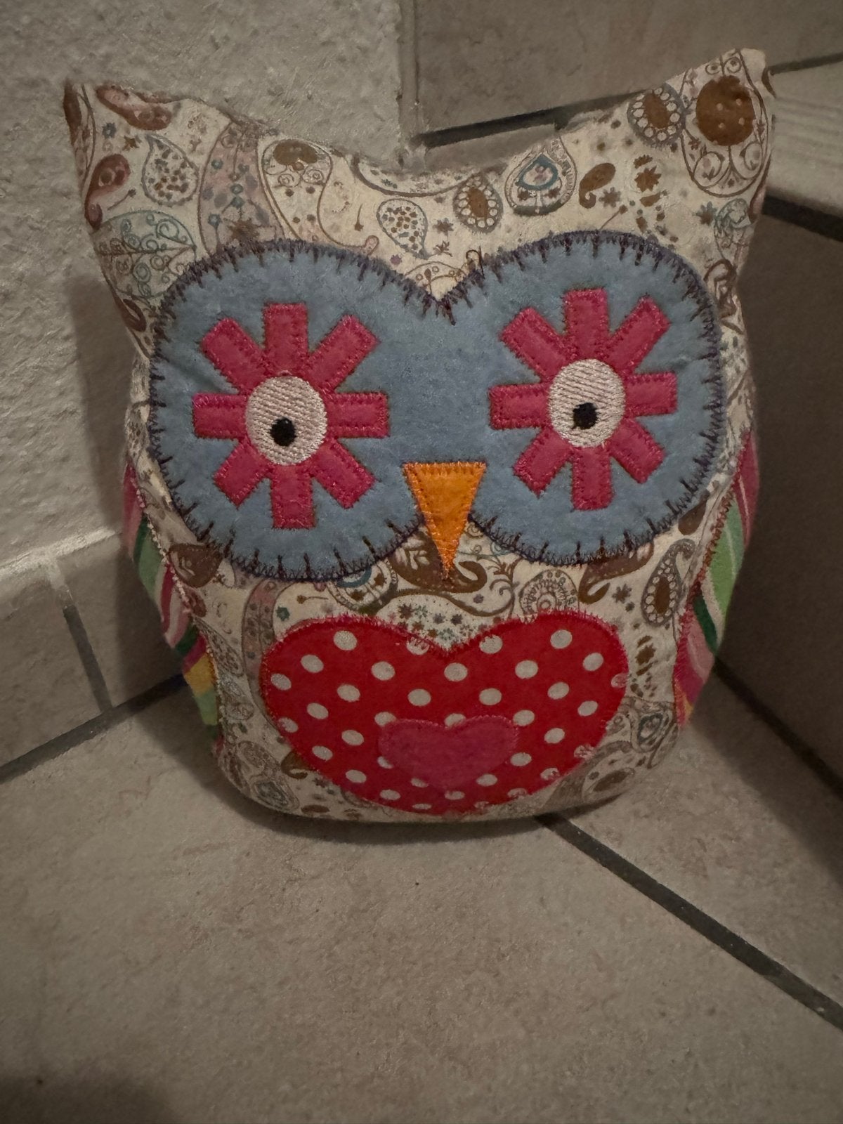 Decoratieve Uil Deurstopper/Kussen, Gebruikt, Meerkleurig, Overige stijlen, Ophalen of Verzenden