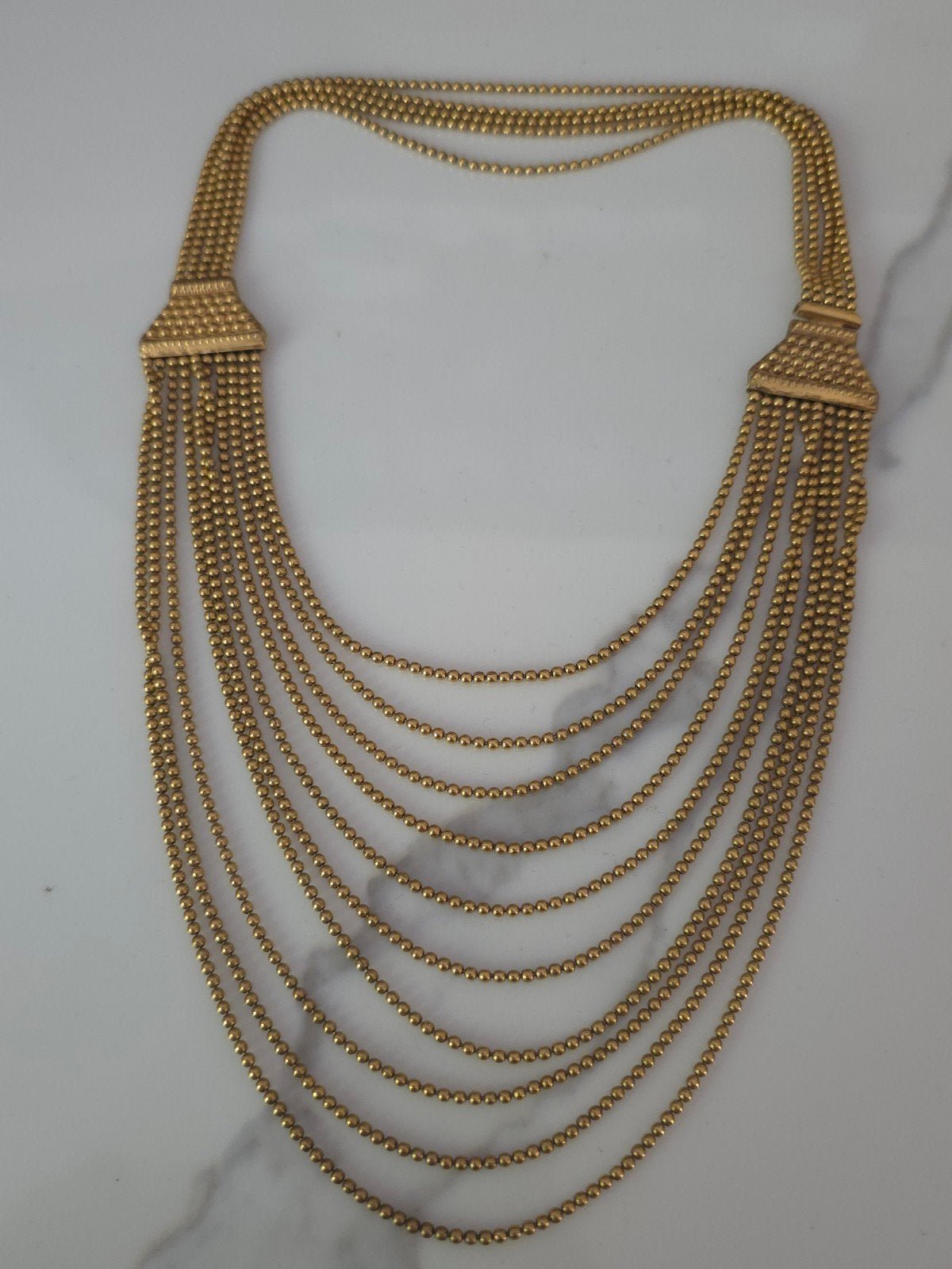 Ketting met meerdere strengen, Sieraden, Tassen en Uiterlijk, Kettingen, Gebruikt, Zwanensingel 239, Opallove, Goud