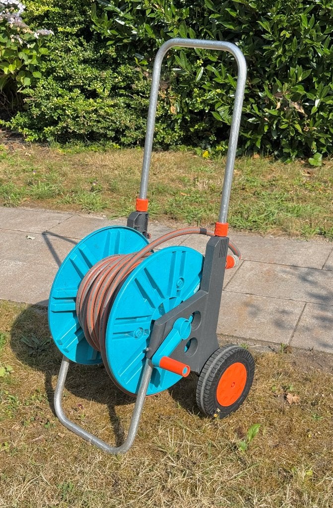 Gardena slangenwagen + accessoires, Tuin en Terras, Tuinslangen, Ophalen, Gebruikt, Overige typen
