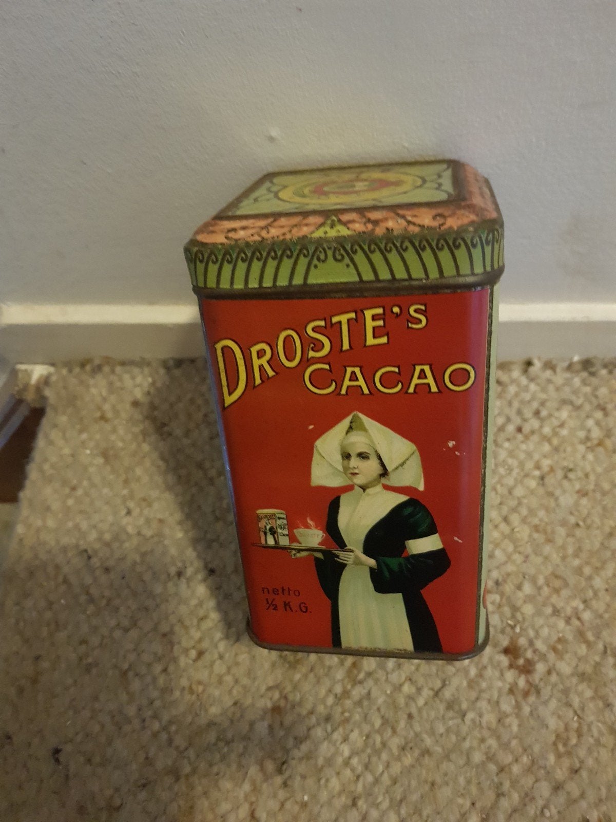Droste blikje. 15cm hoog., Verzamelen, Ophalen, Overige, Droste