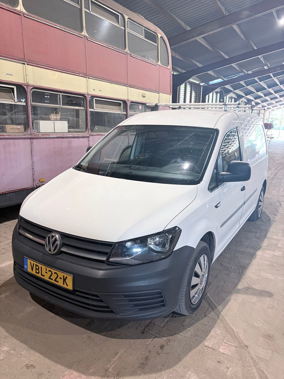 Volkswagen Caddy Maxi 2.0 TDI met BMT L2h1 75pk 2019 Wit, Auto's, Stof, 74 pk, 4 cilinders, Wit