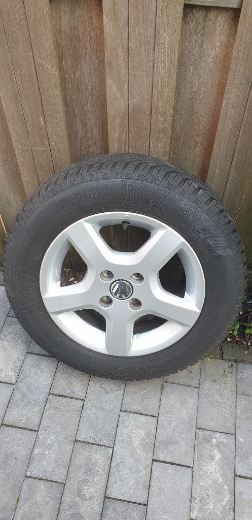 Set origineel velgen VW UP, 14 inch, Gebruikt, Velg(en), Winterbanden