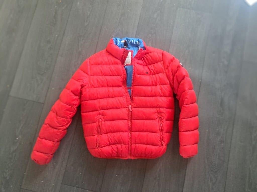 Tommy Hilfiger Puffer tussen jas Rood - Maat 164, Jongen of Meisje, Ophalen of Verzenden, Jas, Tommy Hilfiger