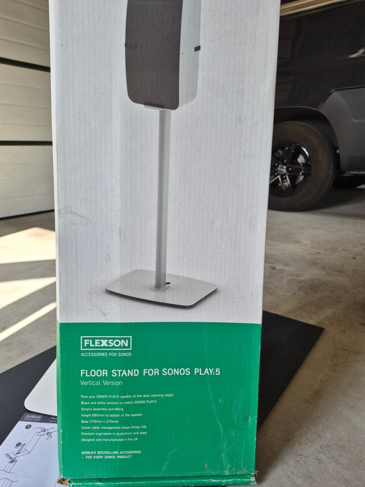 Flexson Vloerstandaard voor Sonos Play:5 (wit), Overige merken, Overige typen, Ophalen of Verzenden, Zo goed als nieuw