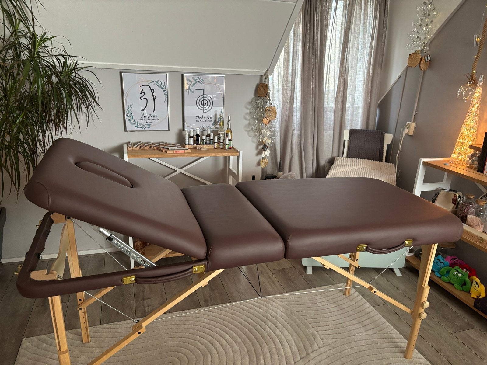 Zengrowth 71 cm 3 zones reiki incl ongebruikte tas wielen, Ophalen, Zo goed als nieuw, Massagetafel