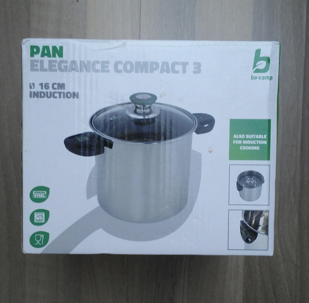 Bo-Camp Elegance Compact RVS pan (16 cm, ook voor inductie), Ophalen of Verzenden, Zo goed als nieuw